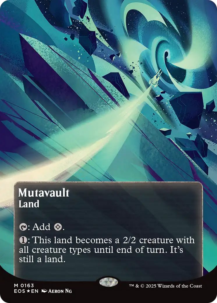 Mutavault (0163) (Borderless) (Galaxy Foil) [Edge of Eternities: Stellar Sights] | Odin's Place