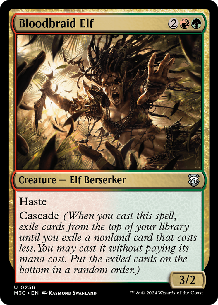 Bloodbraid Elf (Ripple Foil) [Modern Horizons 3 Commander] | Odin's Place