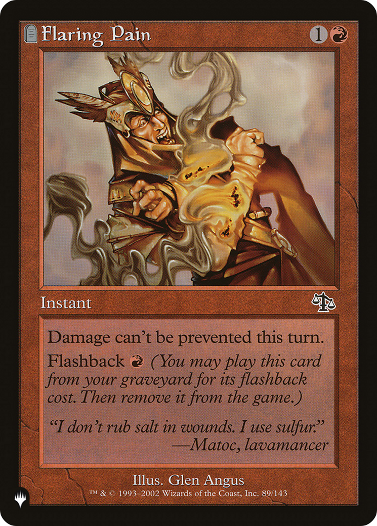 Flaring Pain [The List] | Odin's Place