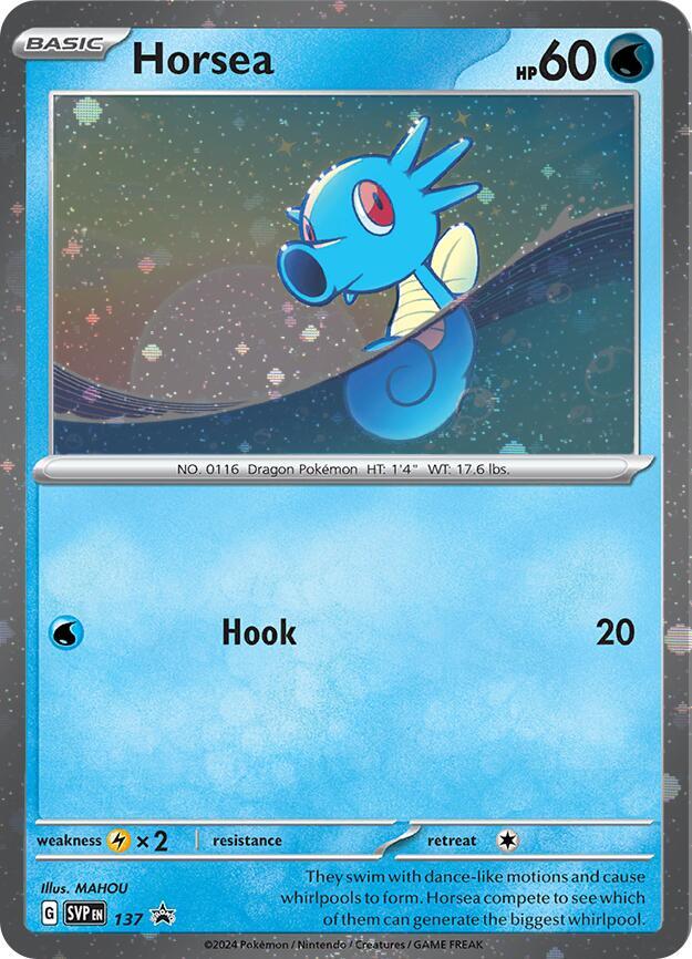 Horsea (SVP137) (Cosmo Holo) [Scarlet & Violet: Black Star Promos] | Odin's Place