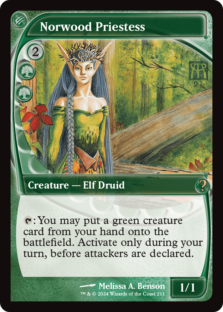Norwood Priestess (Future Sight) [Mystery Booster 2] | Odin's Place