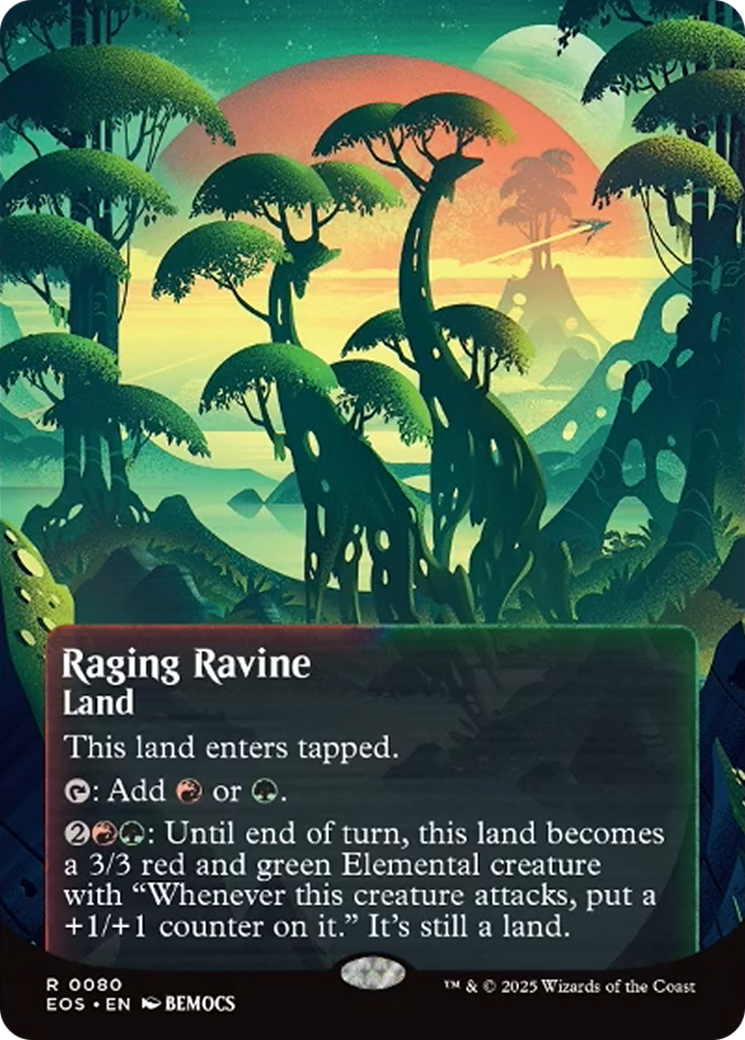 Raging Ravine (0080) (Borderless) [Edge of Eternities: Stellar Sights] | Odin's Place