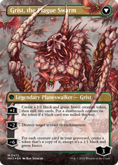 Grist, Voracious Larva // Grist, the Plague Swarm (Borderless) (Textured Foil) [Modern Horizons 3] | Odin's Place