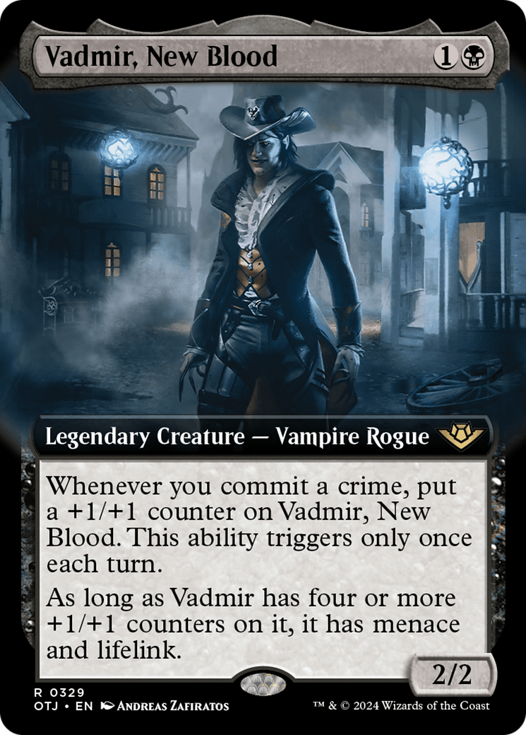 Vadmir, New Blood (Extended Art) [Outlaws of Thunder Junction] | Odin's Place
