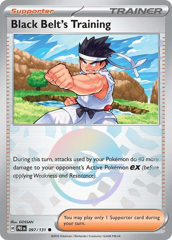 Black Belt's Training (097/131) (Poke Ball Pattern) [Scarlet & Violet: Prismatic Evolutions] | Odin's Place