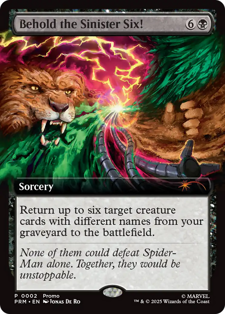 Behold the Sinister Six! Art Card (7/54) [Marvel's Spider-Man Art Series] | Odin's Place