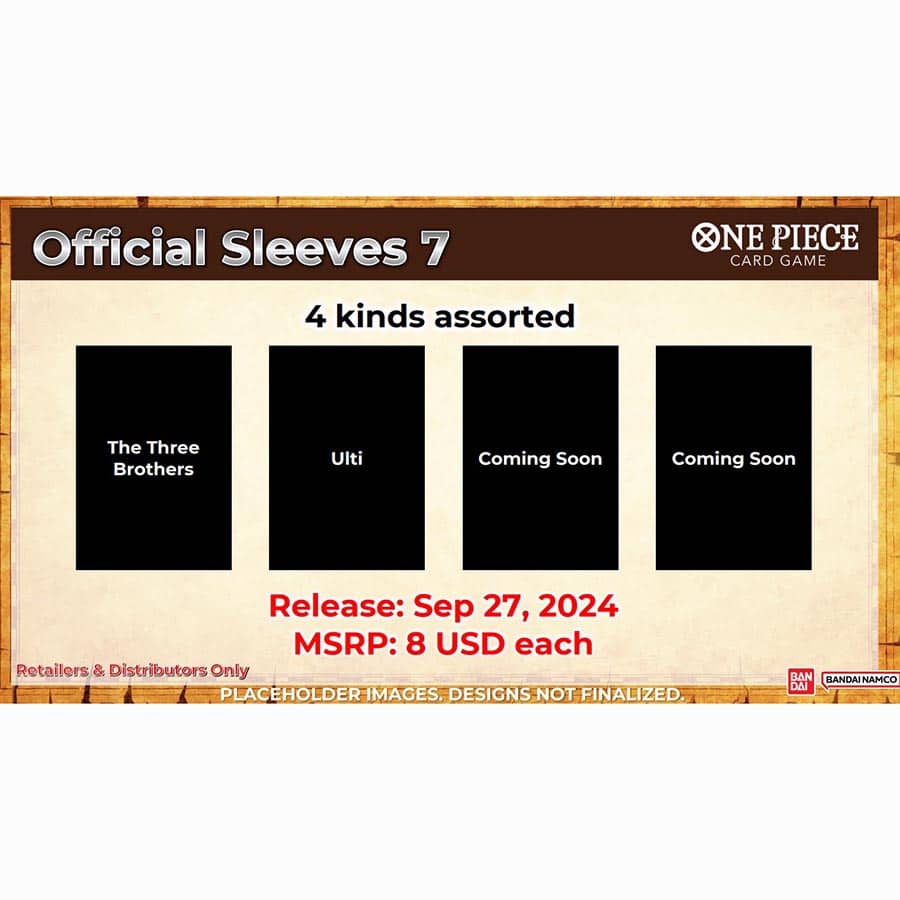 One Piece TCG: Official Sleeve Display Assortment 7 | Odin's Place