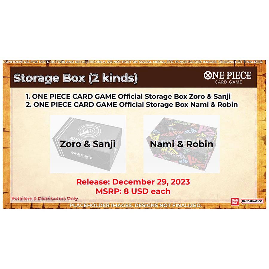 One Piece TCG: Storage Box Zoro and Sanji | Odin's Place
