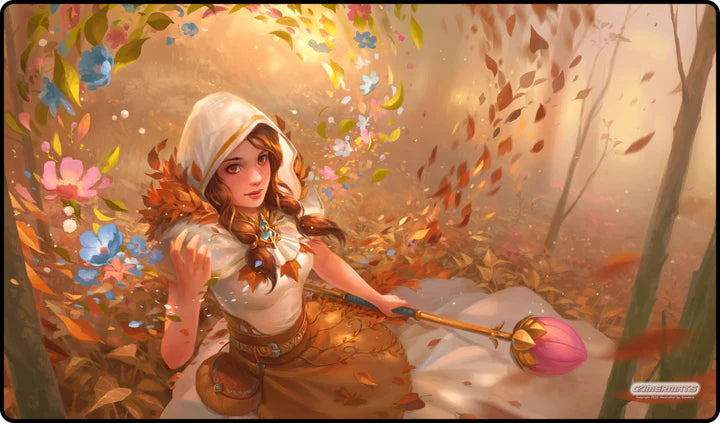 Gamer Mats Playmat: Bloom Stitched | Odin's Place