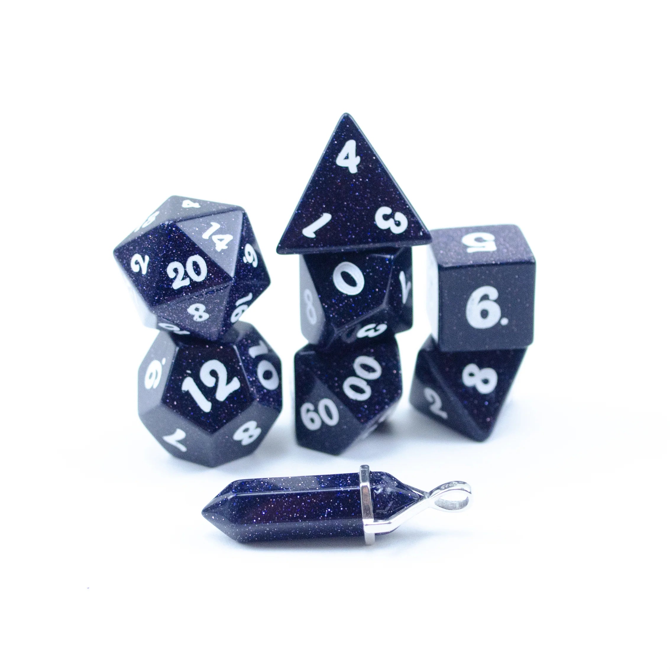 Level Up Dice Blue Sandstone Poly 7 Dice Set | Odin's Place