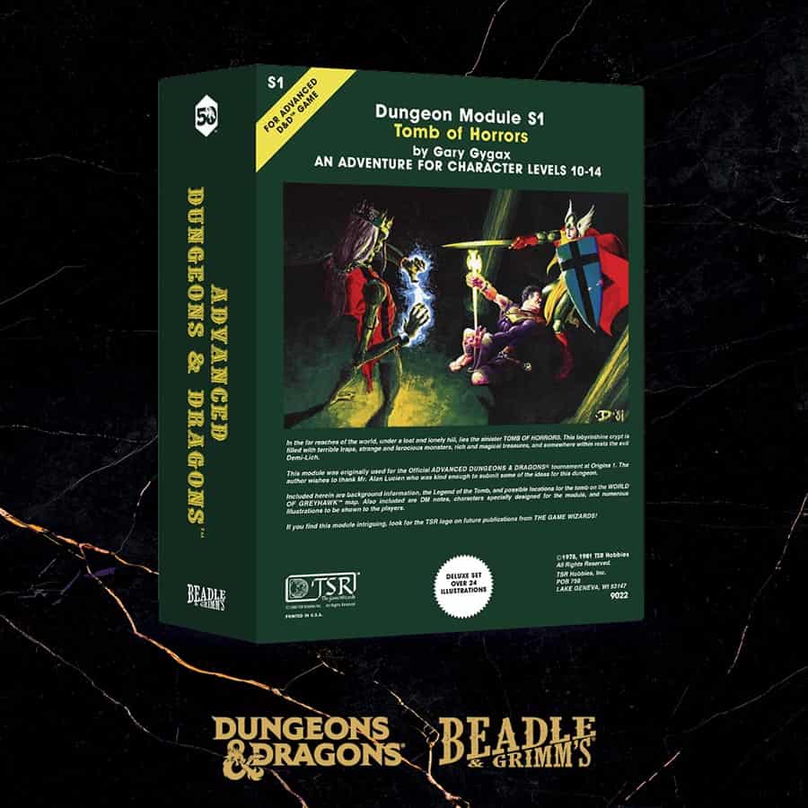 Dungeons & Dragons RPG: 50th Anniversary Beadle and Grimm's Classic Module Dice Set: Tomb of Horrors | Odin's Place