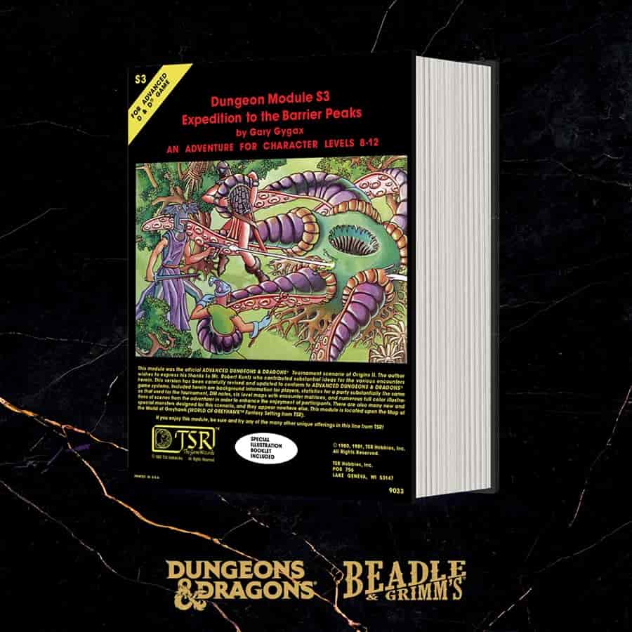 Dungeons & Dragons RPG: 50th Anniversary Beadle and Grimm's Classic Module Dice Set: Journey to the Barrier Peaks | Odin's Place