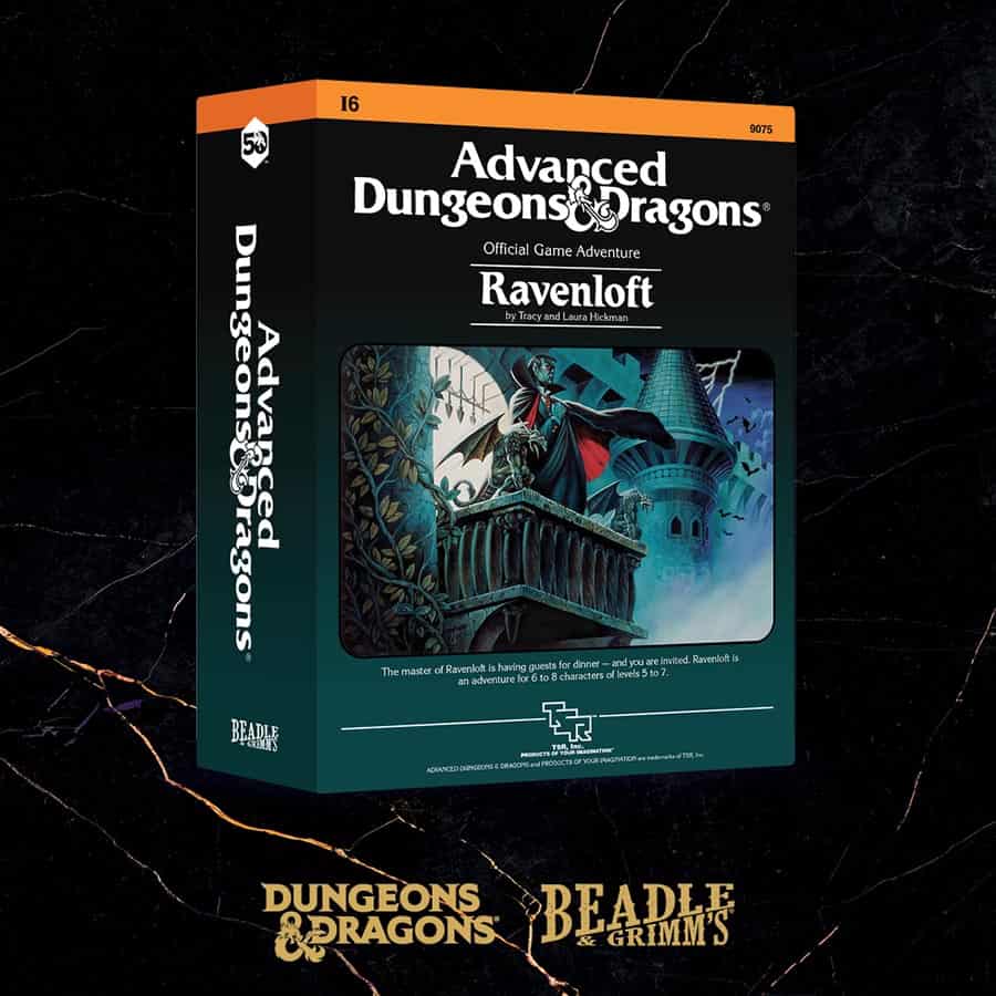 Dungeons & Dragons RPG: 50th Anniversary Beadle and Grimm's Classic Module Dice Set: Ravenloft | Odin's Place