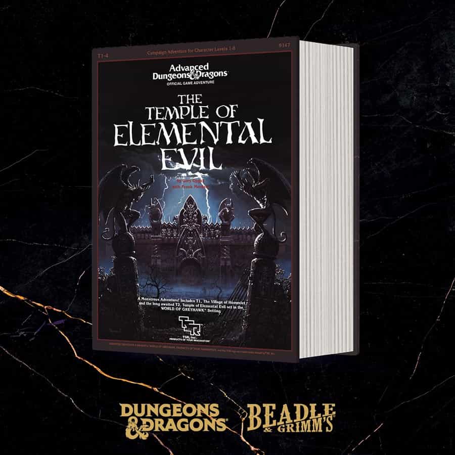 Dungeons & Dragons RPG: 50th Anniversary Beadle and Grimm's Classic Module Dice Set: The Temple of Elemental Evil | Odin's Place