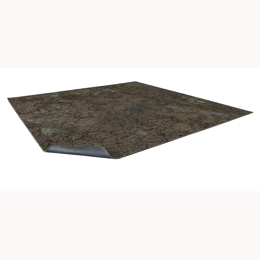 Fantasy Wargames Terrain: Muddy Streets Gaming Mat 3X3 | Odin's Place