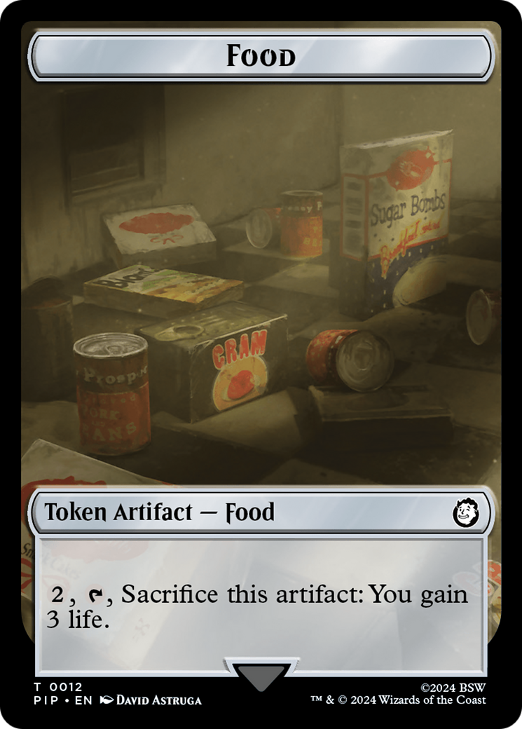 Food (0012) // Human Soldier Double-Sided Token [Fallout Tokens] | Odin's Place