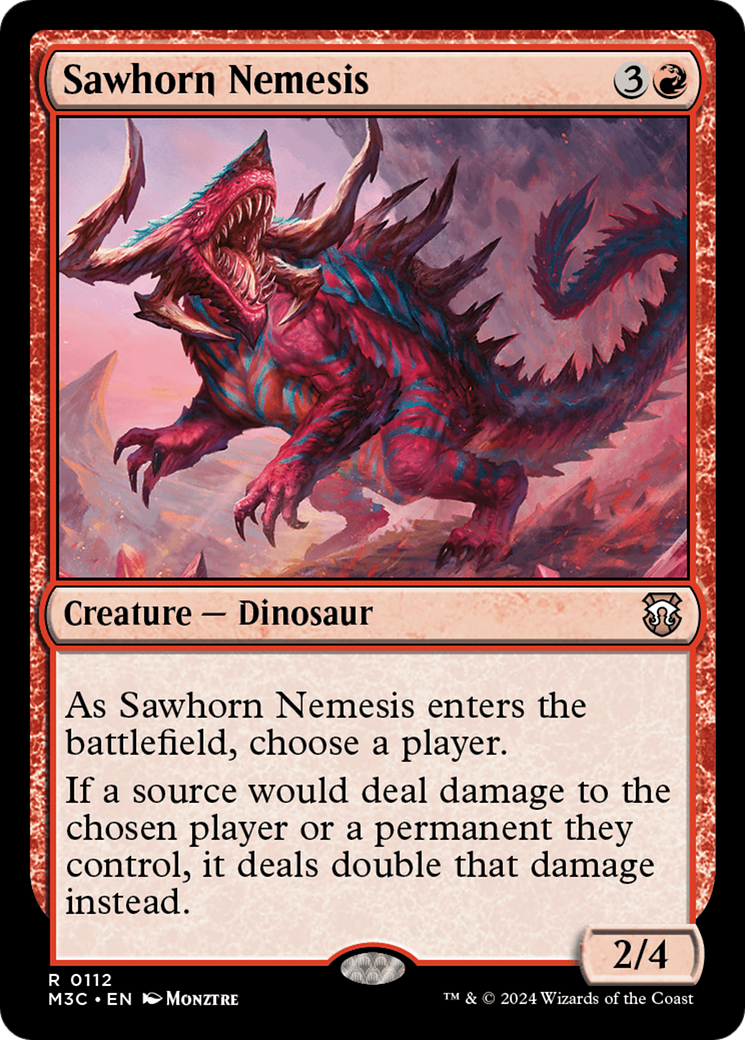 Sawhorn Nemesis [Modern Horizons 3 Commander] | Odin's Place