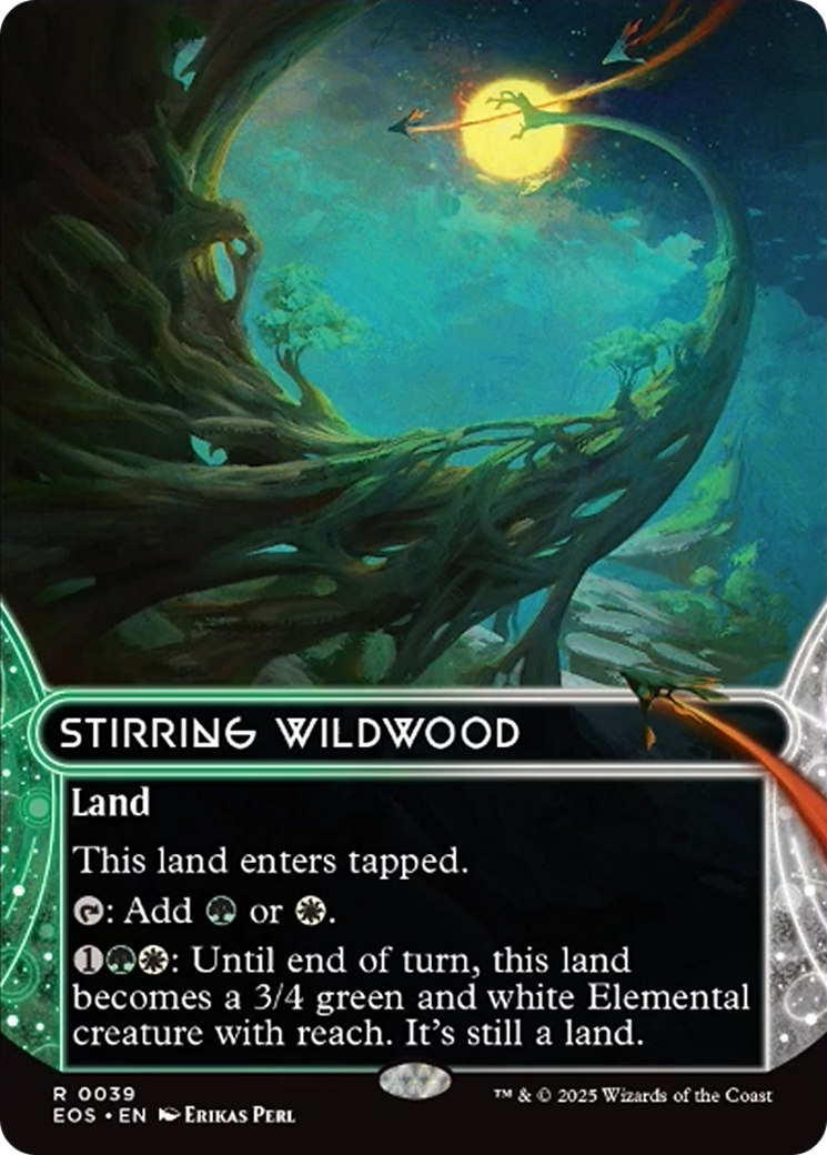 Stirring Wildwood (0039) (Borderless) [Edge of Eternities: Stellar Sights] | Odin's Place