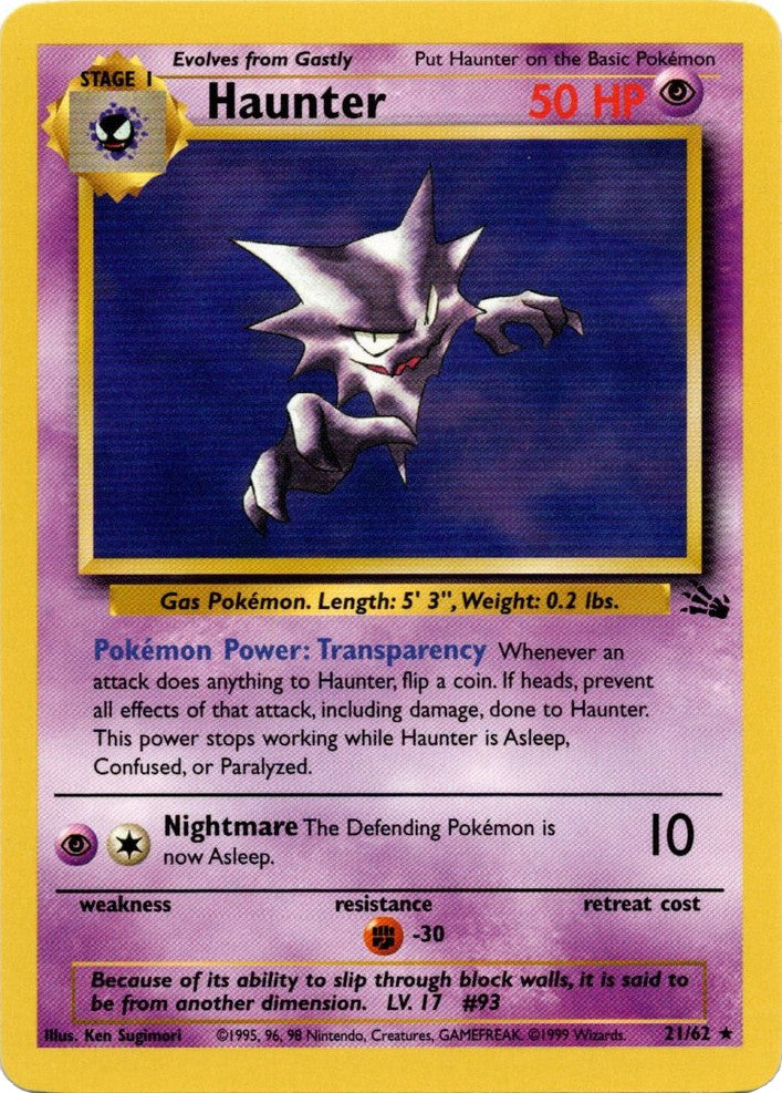 Haunter (21/62) [Fossil Unlimited] | Odin's Place