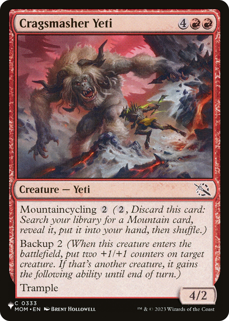Cragsmasher Yeti [The List] | Odin's Place