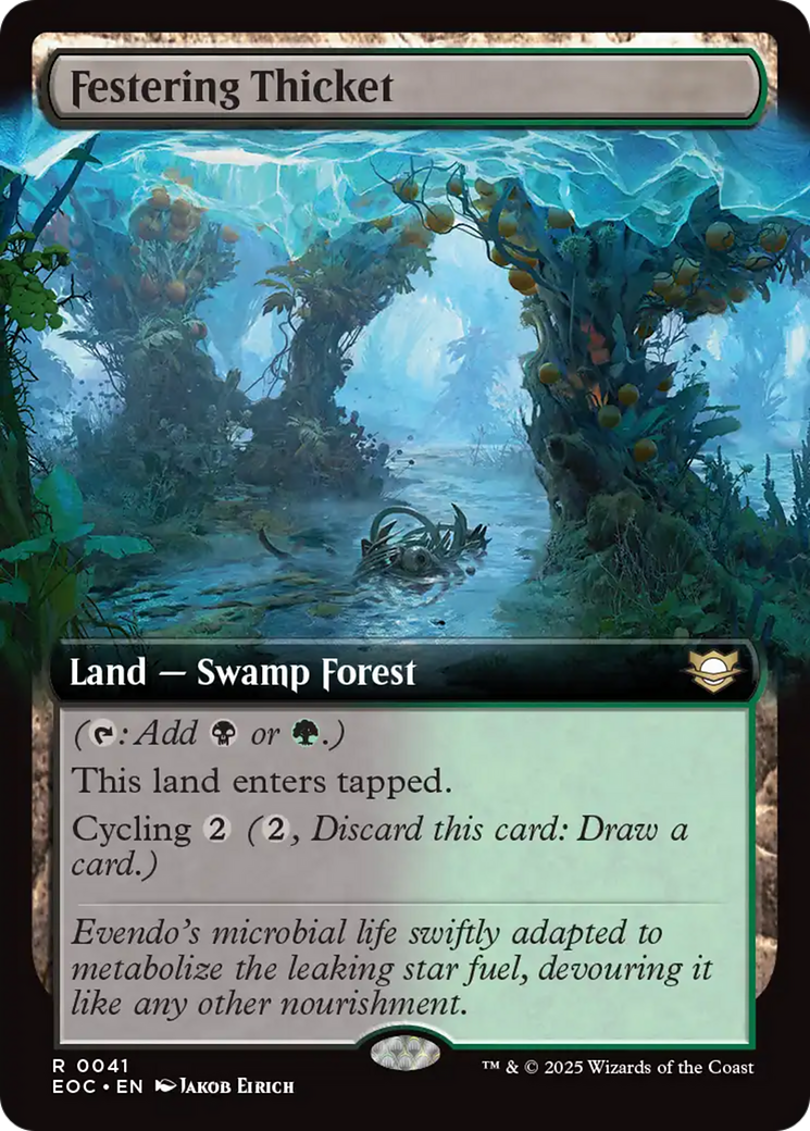 Festering Thicket (Extended Art) [Edge of Eternities Commander] | Odin's Place