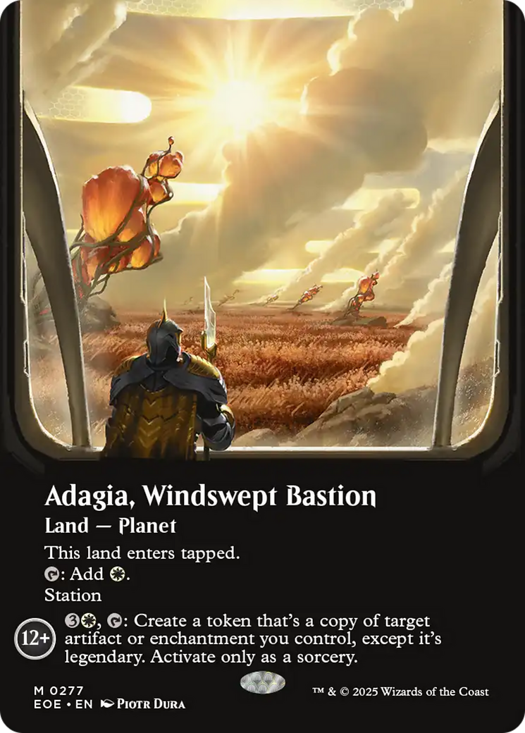Adagia, Windswept Bastion (Borderless) [Edge of Eternities] | Odin's Place