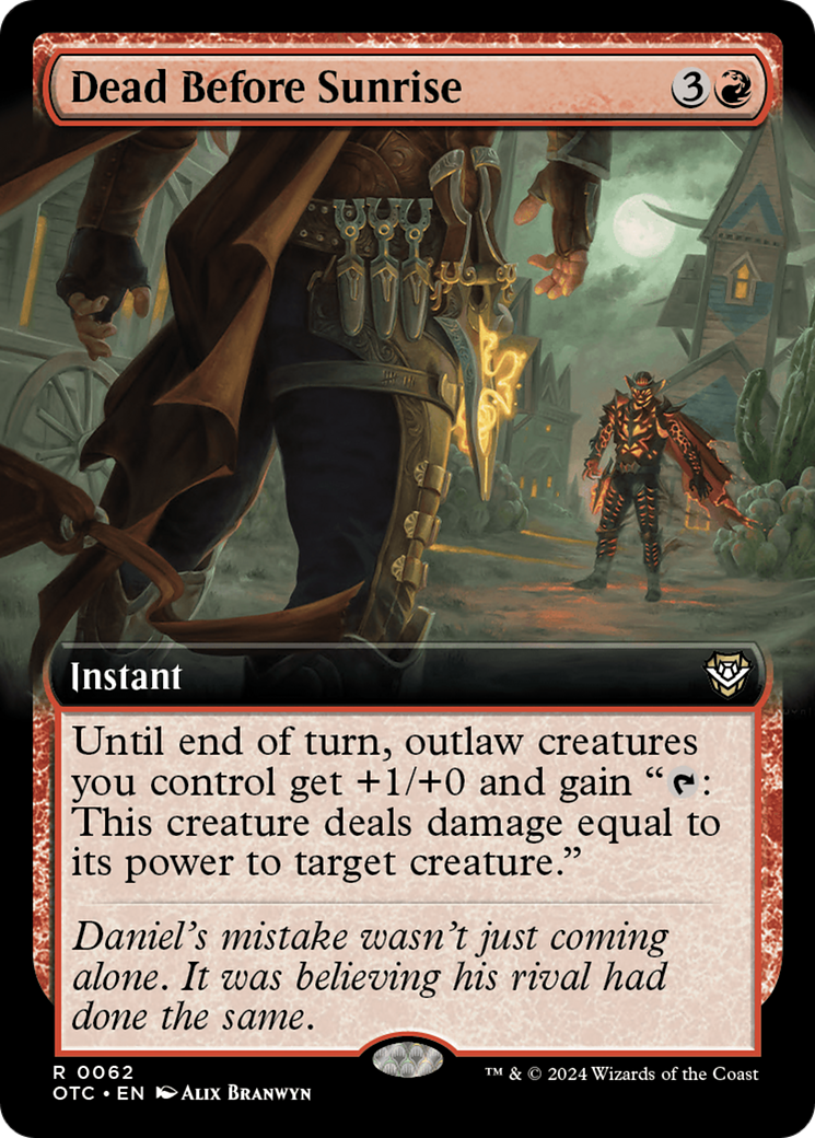 Dead Before Sunrise (Extended Art) [Outlaws of Thunder Junction Commander] | Odin's Place