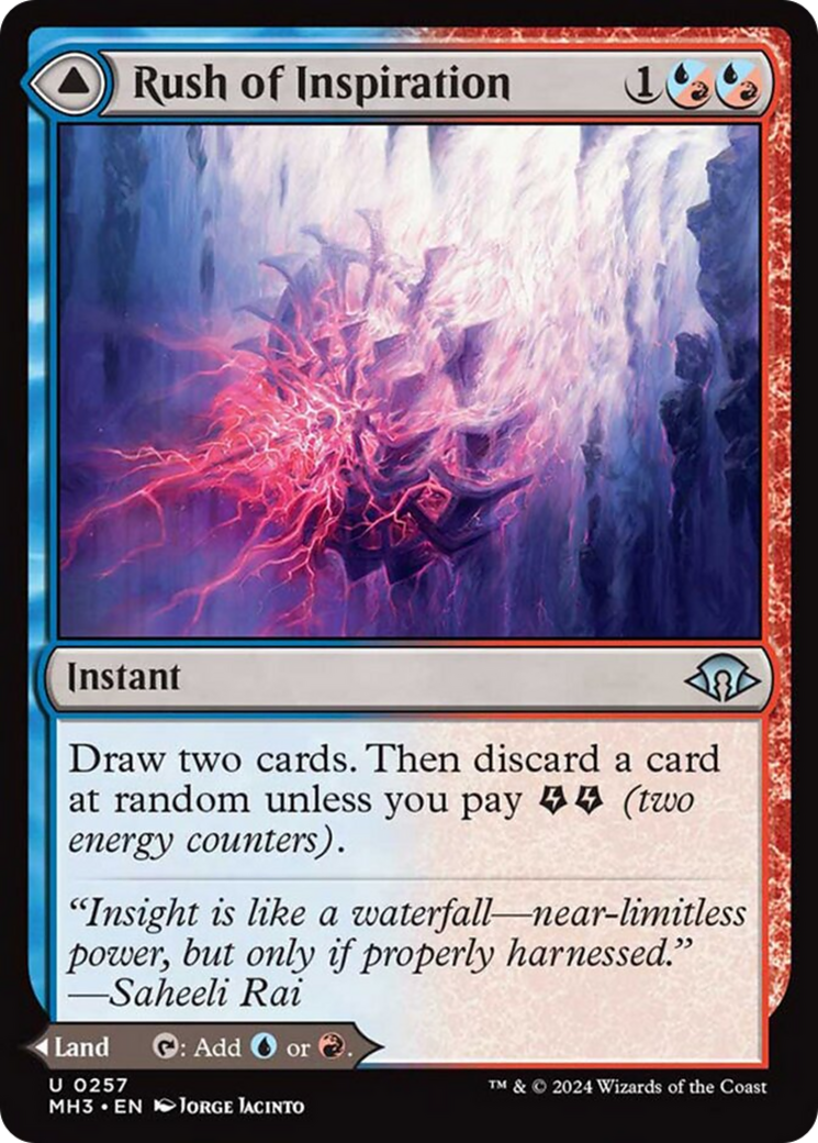 Rush of Inspiration // Crackling Falls [Modern Horizons 3] | Odin's Place