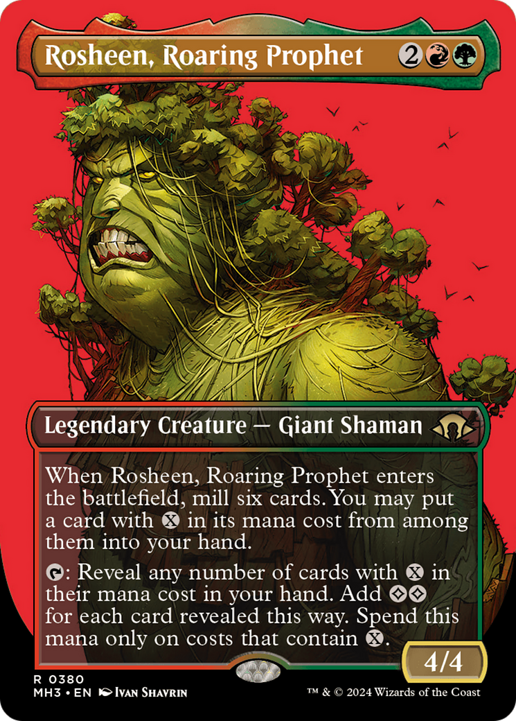 Rosheen, Roaring Prophet (Borderless) [Modern Horizons 3] | Odin's Place