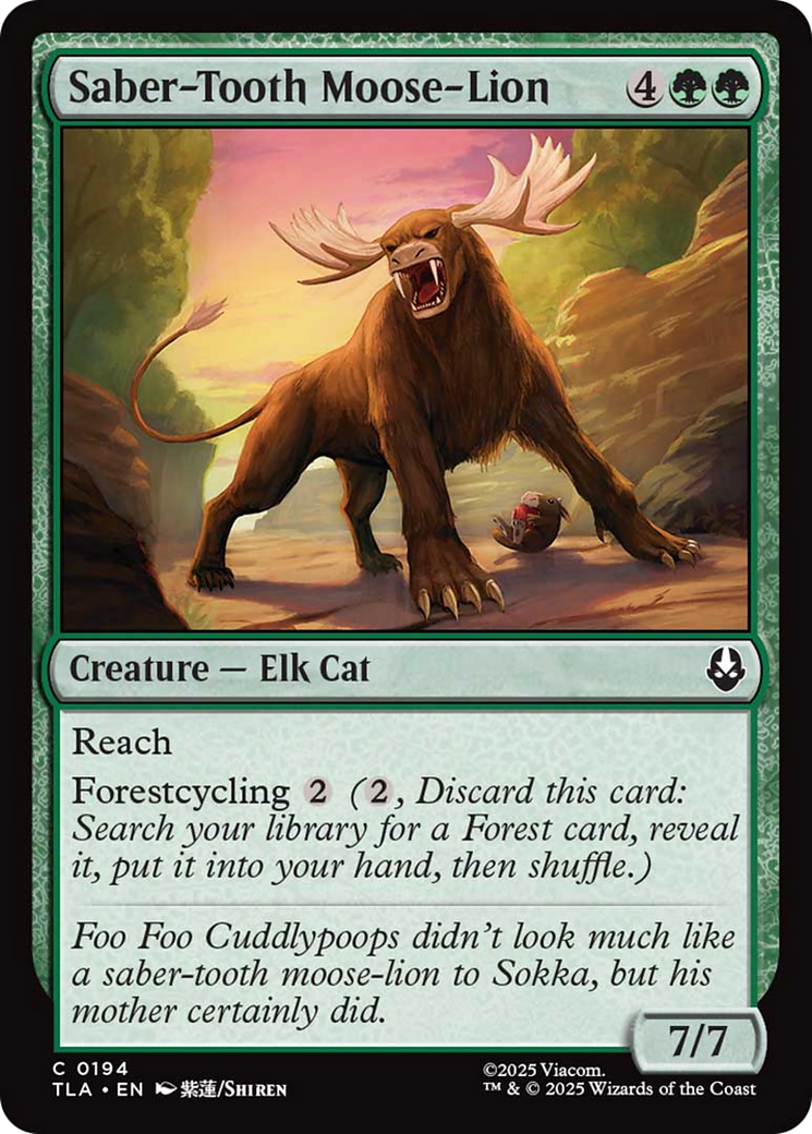 Saber-Tooth Moose-Lion [Avatar: The Last Airbender] | Odin's Place