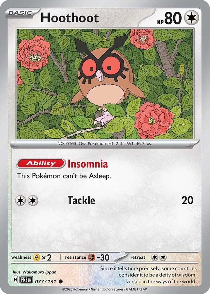 Hoothoot (077/131) [Scarlet & Violet: Prismatic Evolutions] | Odin's Place