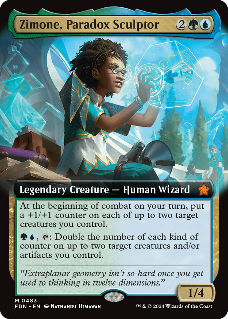 Zimone, Paradox Sculptor (Extended Art) [Foundations] | Odin's Place