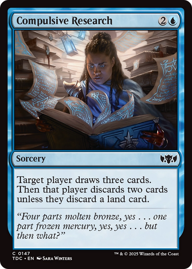 Compulsive Research [Tarkir: Dragonstorm Commander] | Odin's Place