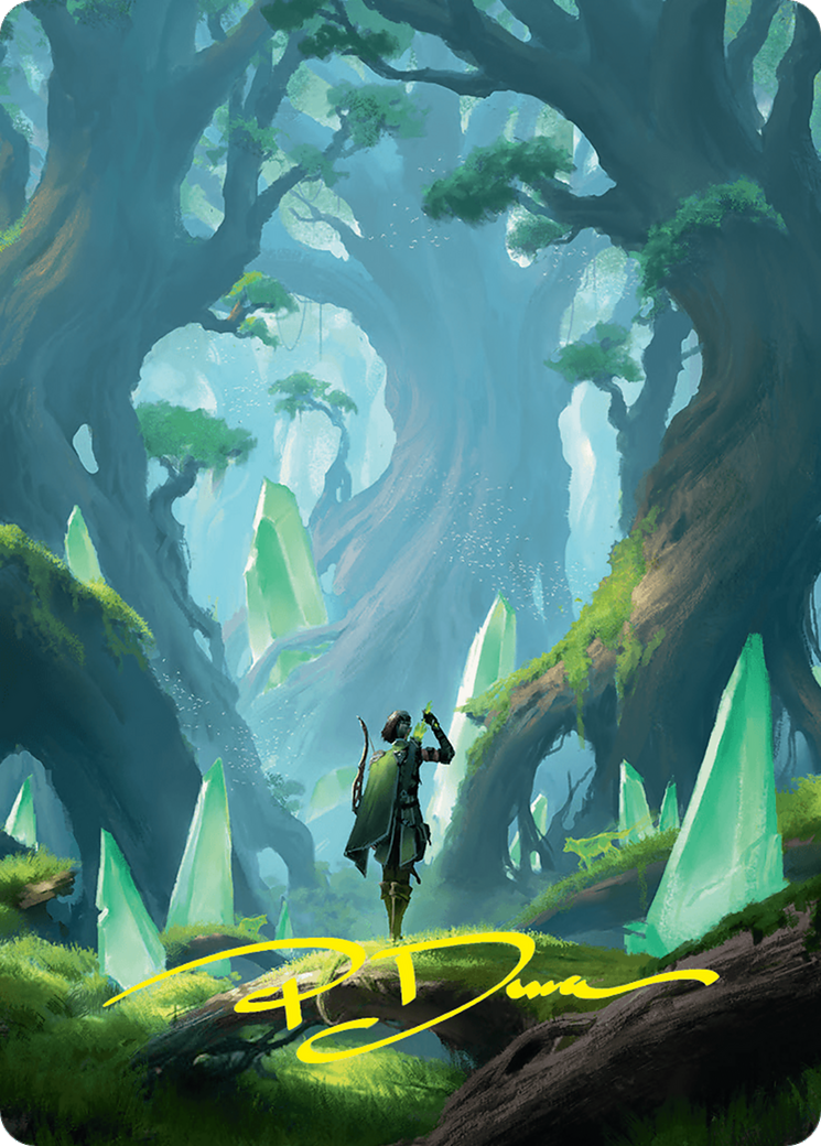 Forest Art Card (25/54) (Gold-Stamped Signature) [Foundations Art Series] | Odin's Place