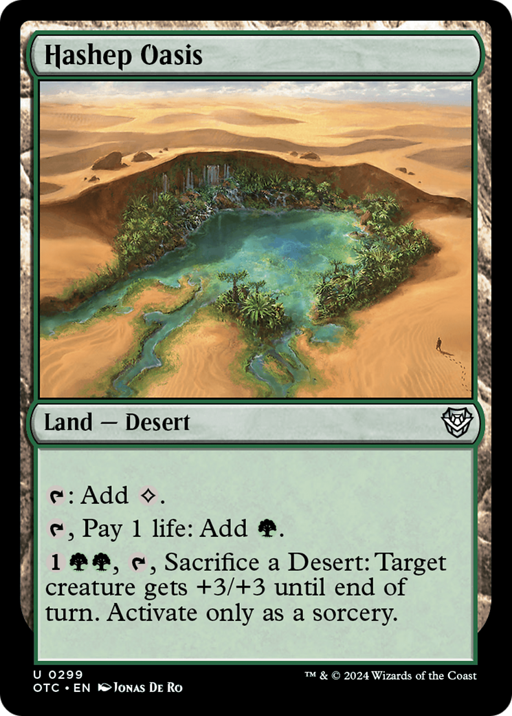 Hashep Oasis [Outlaws of Thunder Junction Commander] | Odin's Place
