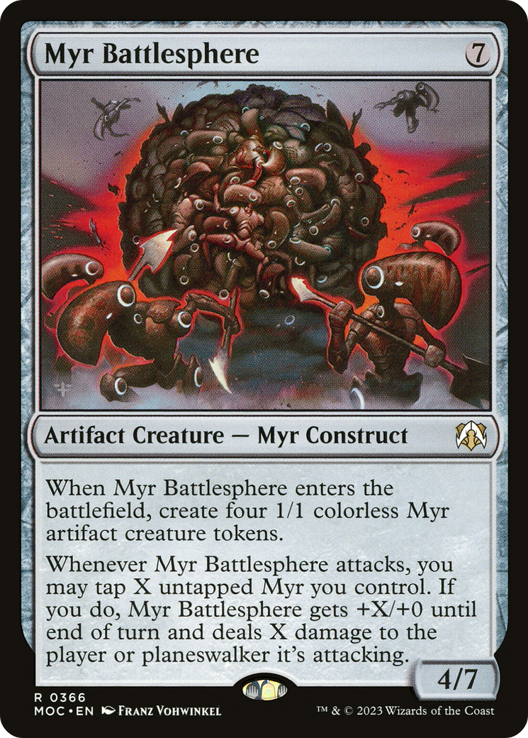Myr Battlesphere (Ripple Foil) [Modern Horizons 3 Commander] | Odin's Place