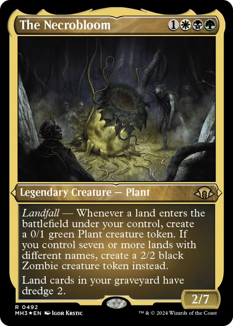 The Necrobloom (Foil Etched) [Modern Horizons 3] | Odin's Place