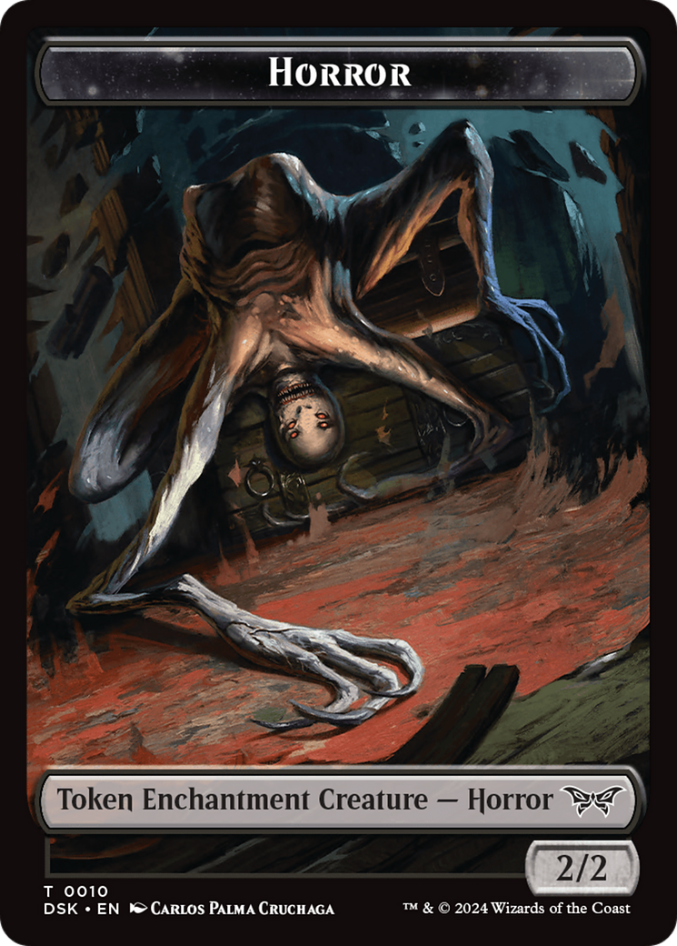 Horror // Manifest Double-Sided Token [Duskmourn: House of Horror Tokens] | Odin's Place