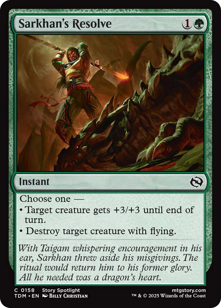 Sarkhan's Resolve [Tarkir: Dragonstorm] | Odin's Place