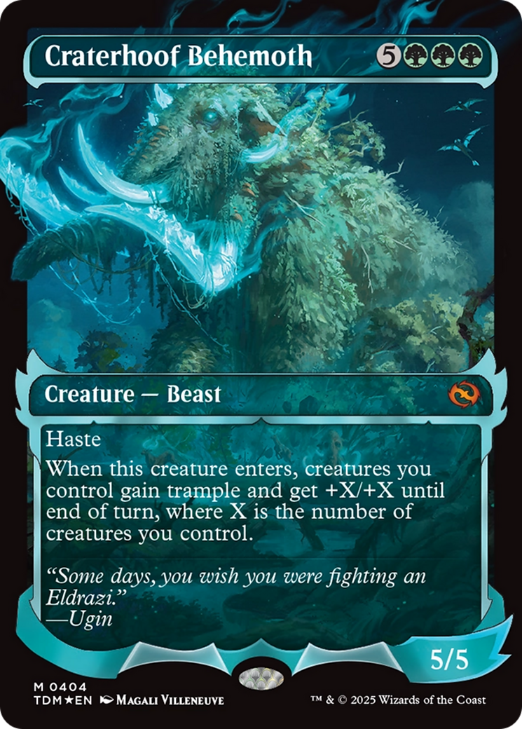Craterhoof Behemoth (Showcase) [Tarkir: Dragonstorm] | Odin's Place