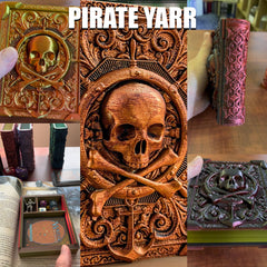 Pirate Yarr Storage Tome for TTRPG, MTG, Pokemon, D&D Gaming | Odin's Place