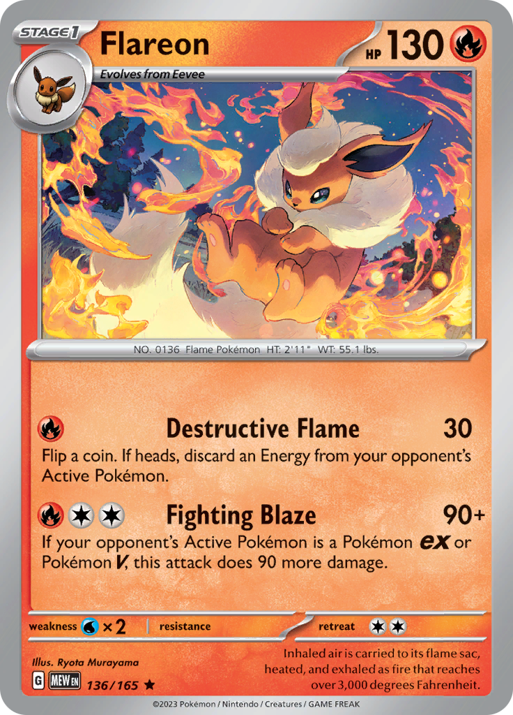 Flareon (136/165) [Scarlet & Violet 151] | Odin's Place