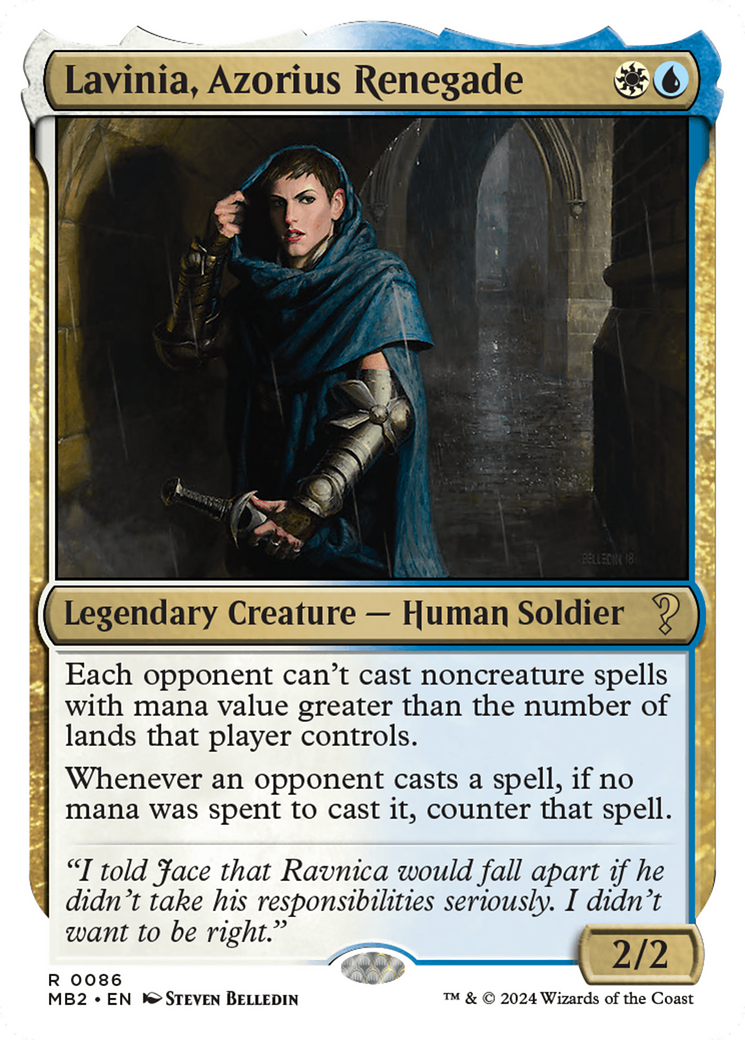 Lavinia, Azorius Renegade (White Border) [Mystery Booster 2] | Odin's Place