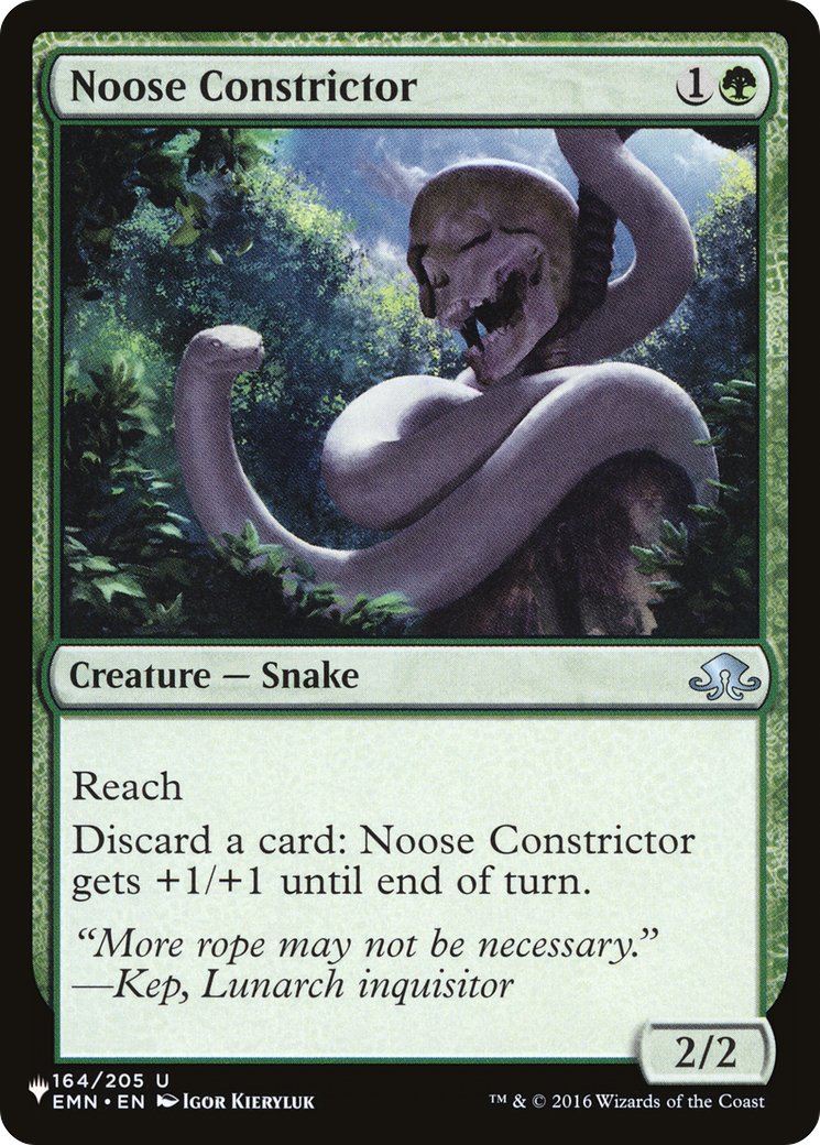 Noose Constrictor [The List] | Odin's Place