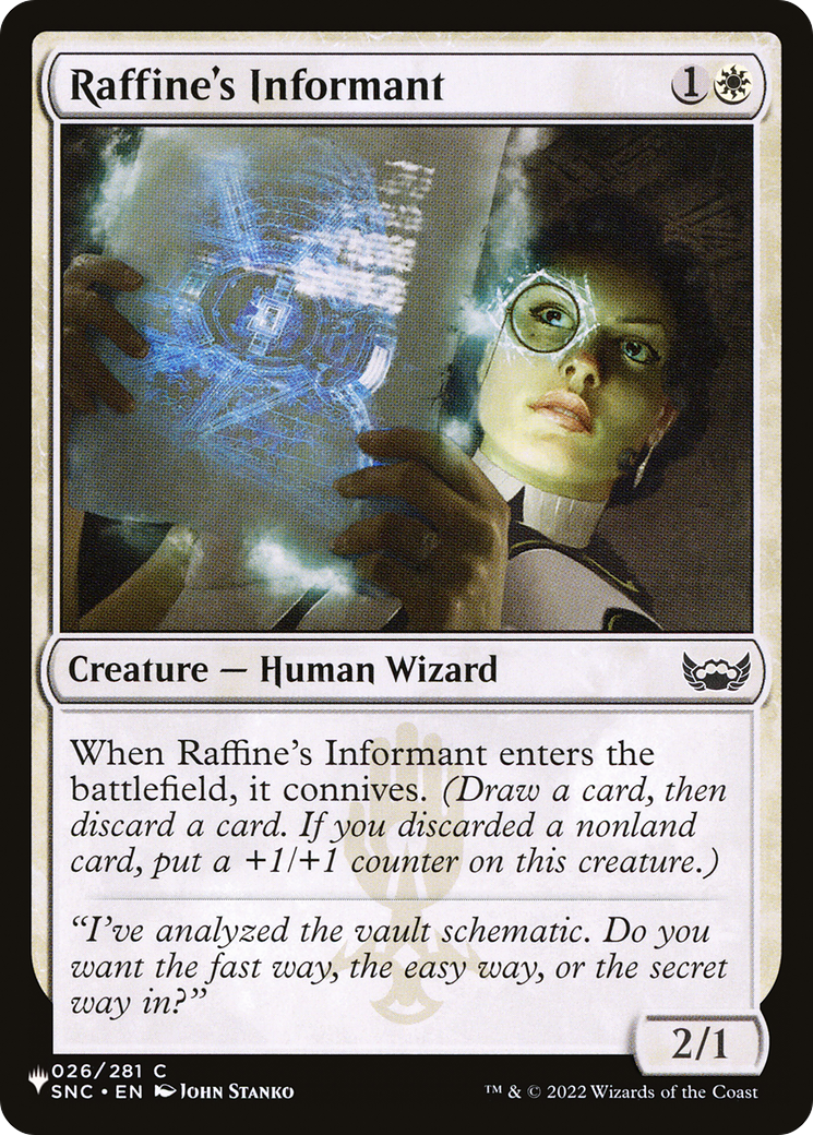Raffine's Informant [The List] | Odin's Place