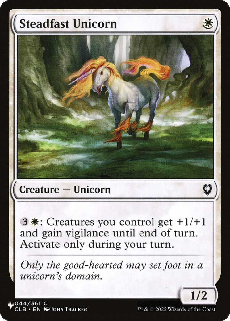 Steadfast Unicorn [The List] | Odin's Place