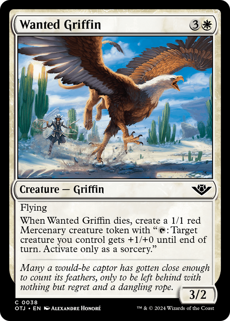 Wanted Griffin [Outlaws of Thunder Junction] | Odin's Place