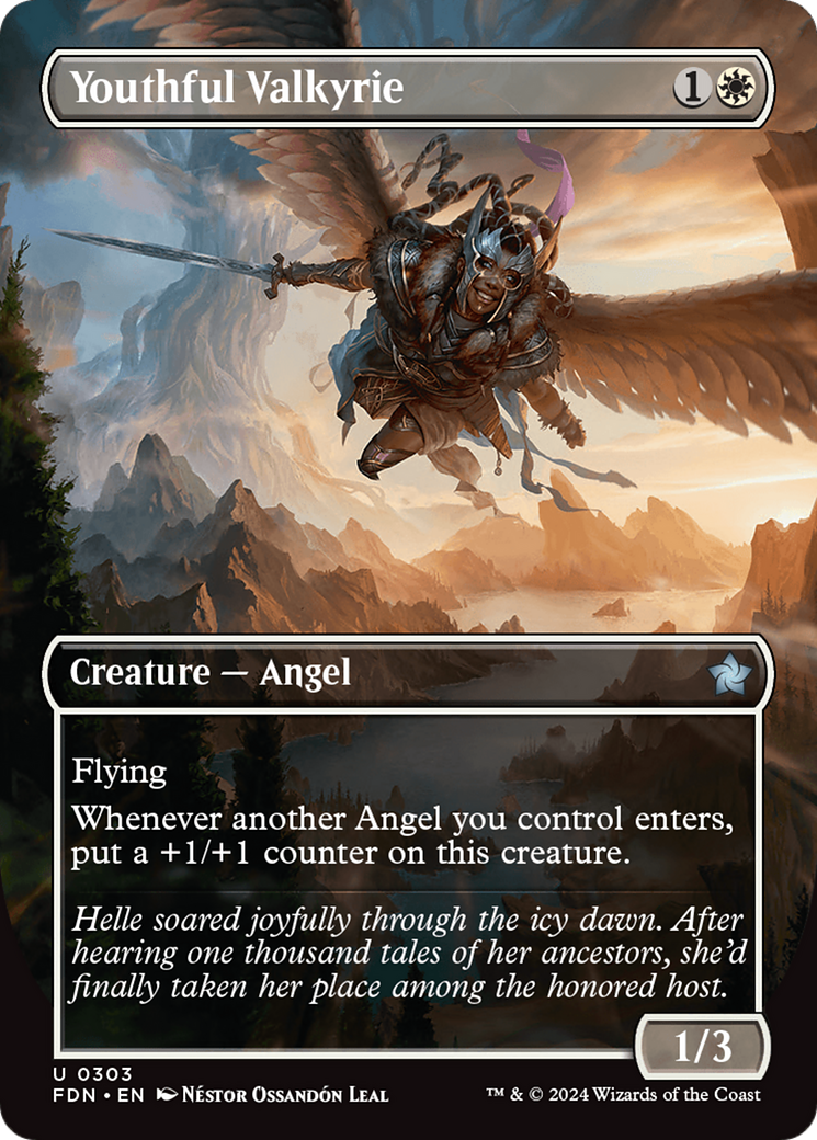 Youthful Valkyrie (Borderless) [Foundations] | Odin's Place