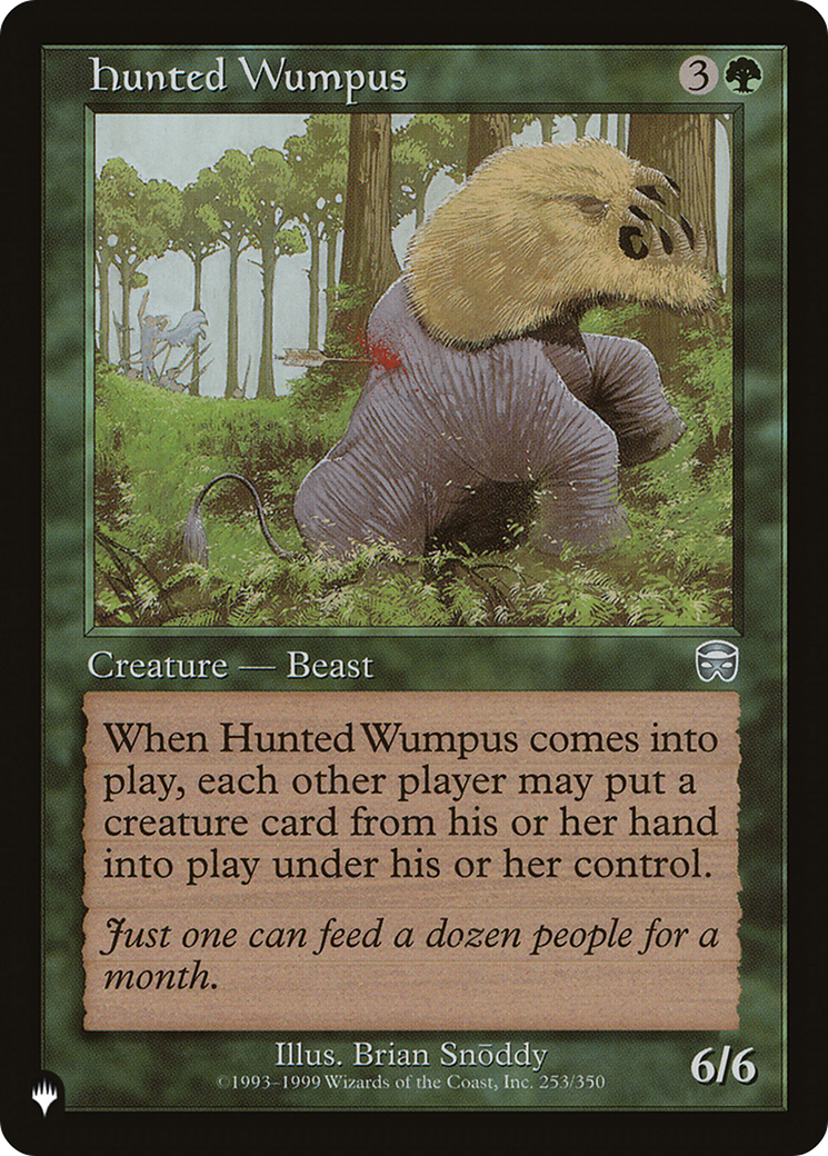 Hunted Wumpus [The List] | Odin's Place