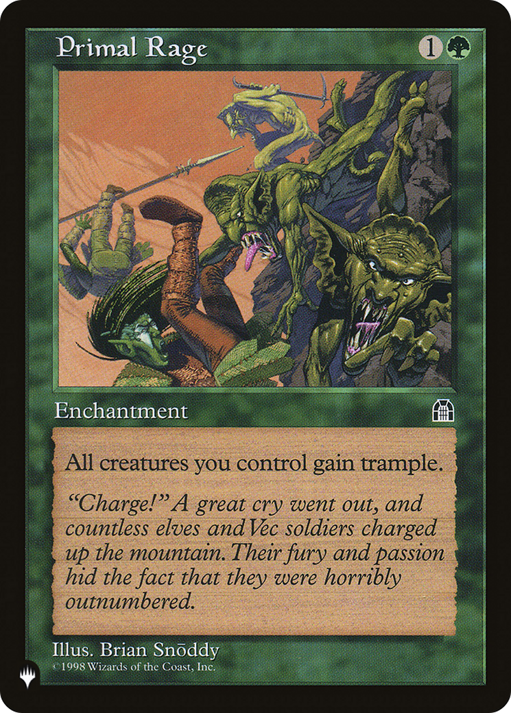 Primal Rage [The List] | Odin's Place